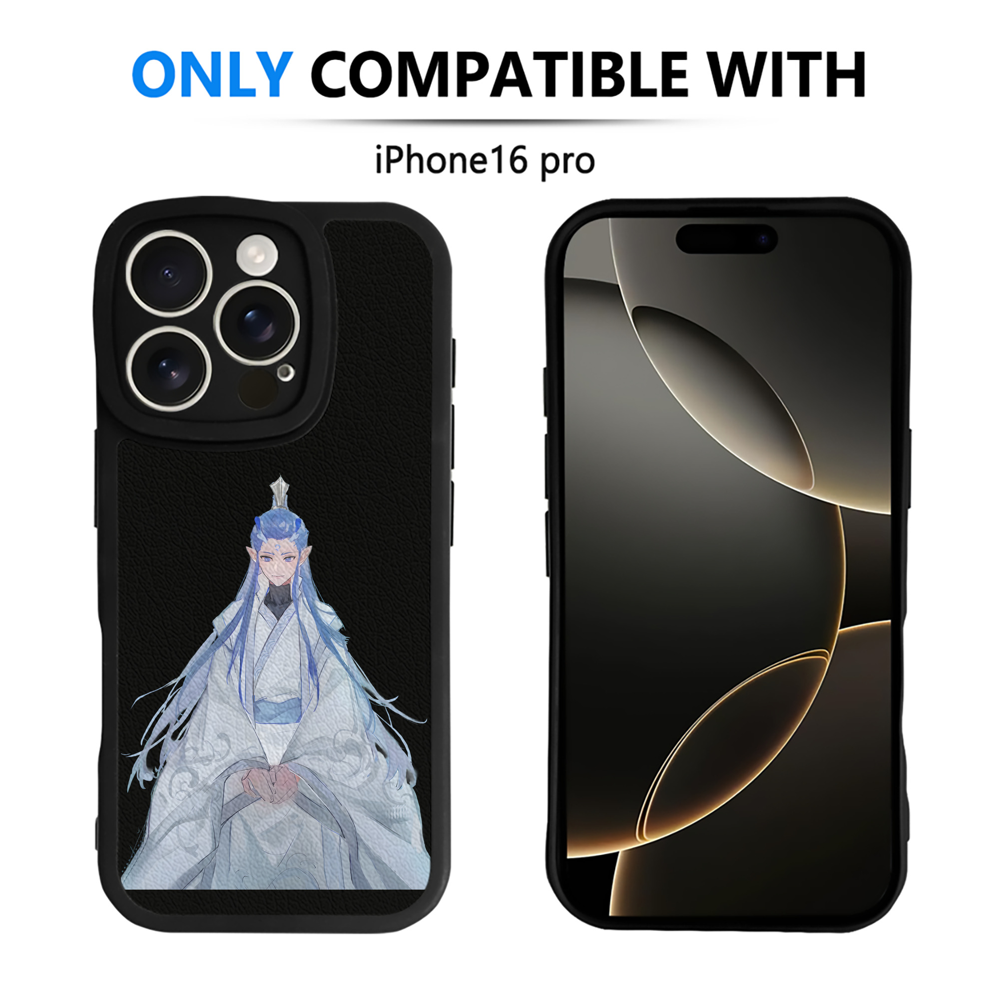 （画像用） Ne Zha 2 ナタ 魔童の大暴れ 【iPhone 16シリーズ対応】シリコンスマホケース（レザー調） 材質：シリコン